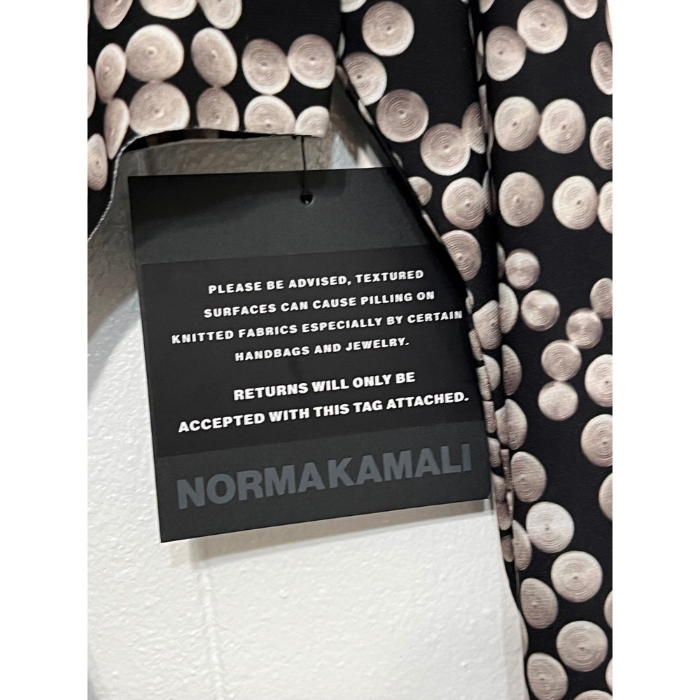 Norma Kamali Long Sleeve Mini Cut Out Dress  Black M/38 New - Picture 5 of 14